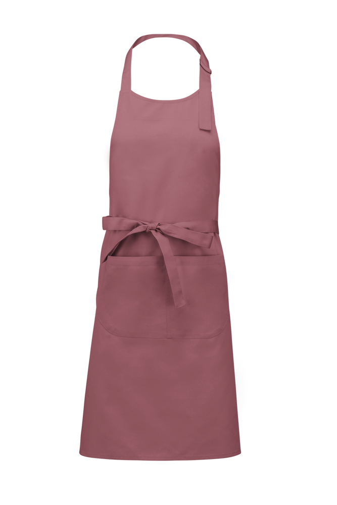 K885 - Katoenen schort met zak - Marsala