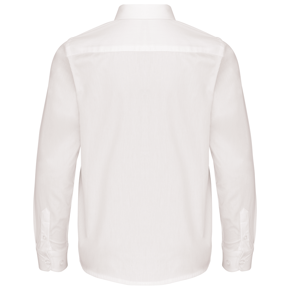 K521 - Kinder poplin overhemd lange mouwen
