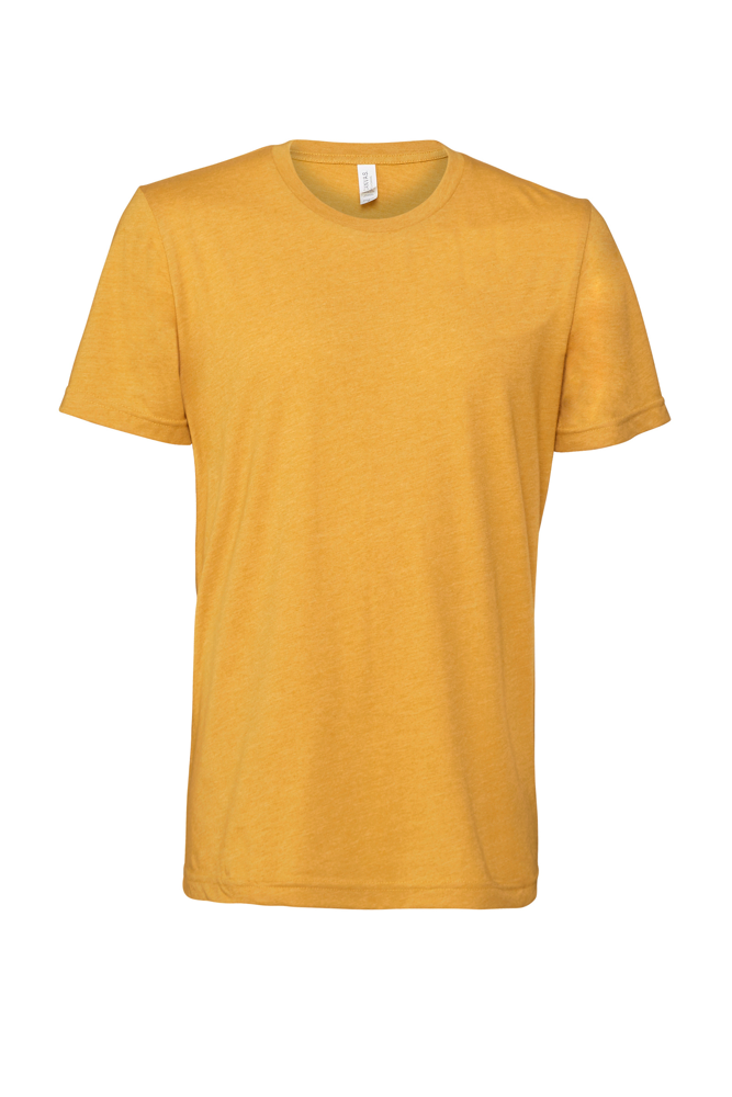 BE3001CVC - Heather jersey T-shirt met korte mouwen - Heather Mustard