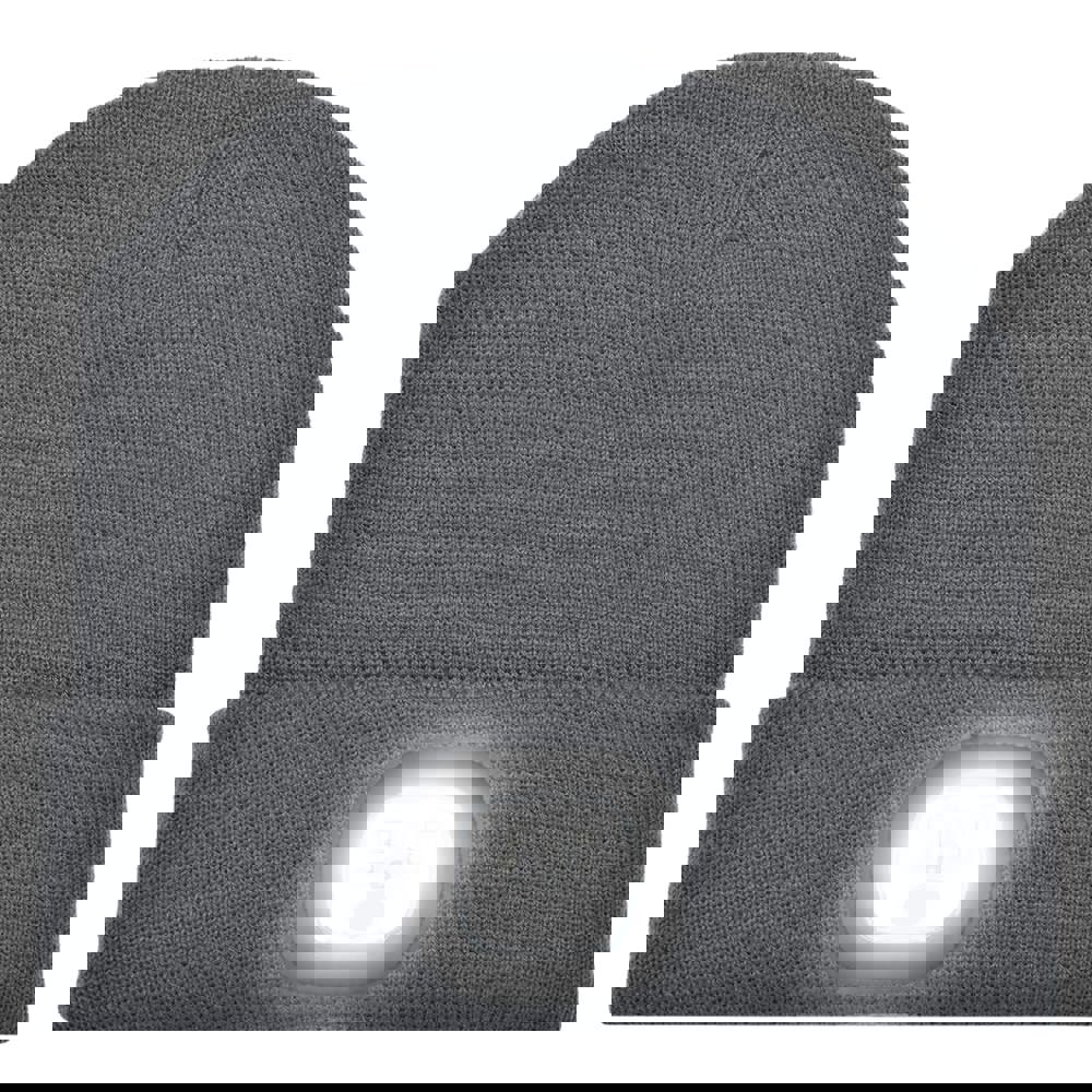 Gebreide muts met ledlamp