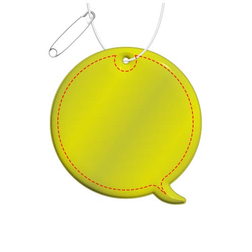 RFX™ H-09 reflecterende pvc hanger met bijschrift