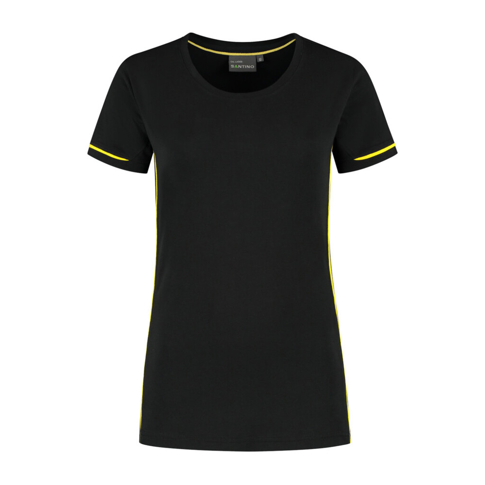Santino T-shirt Cal Ladies - Black / Yellow
