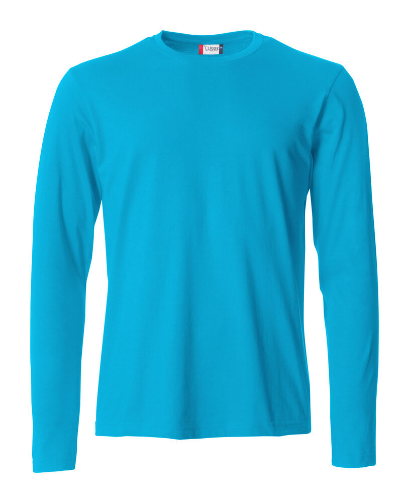 Clique - Basic-T L/S - Turquoise