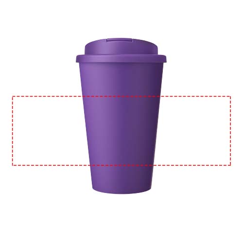 Americano® Eco 350 ml gerecyclede beker met spill-proof deksel