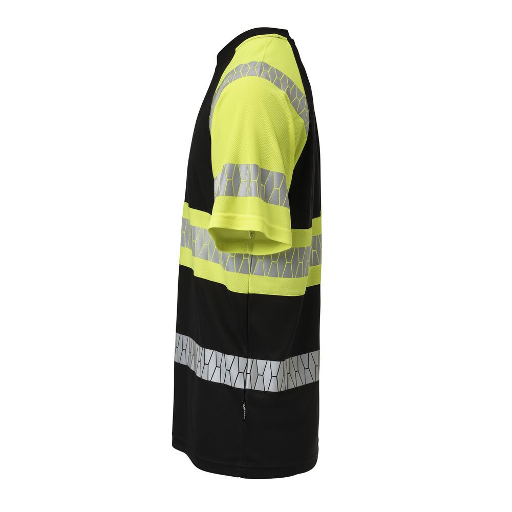 Jobman - 5226 T-shirt Hi-Vis Zwart/Geel XL