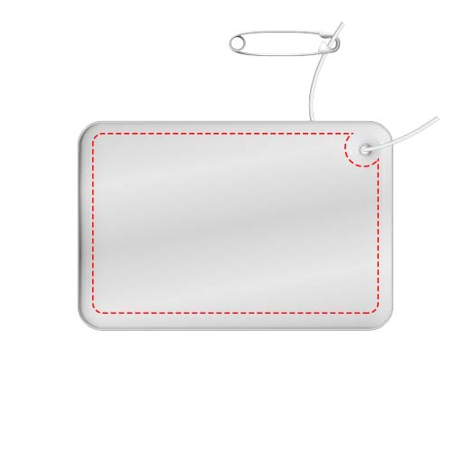 RFX™ H-10 kleine rechthoekige reflecterende pvc hanger