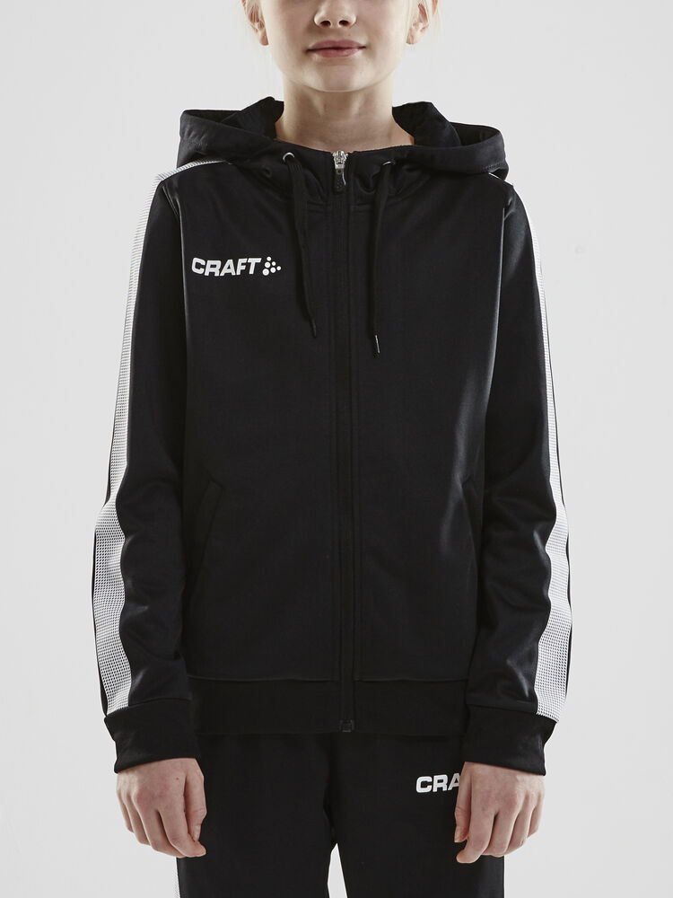 Craft - Pro Control Hood Jacket Jr Black/White 122/128