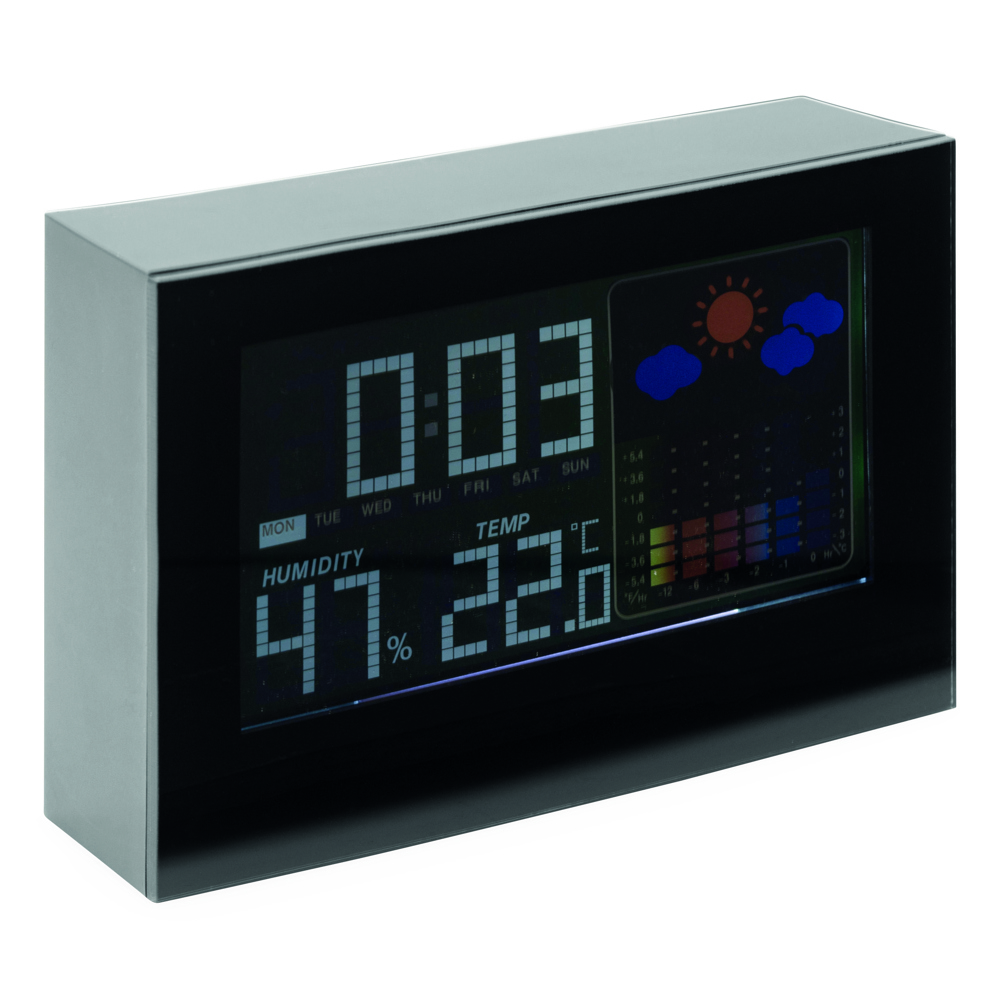 COLOUR - Bureauklok/ weerstation