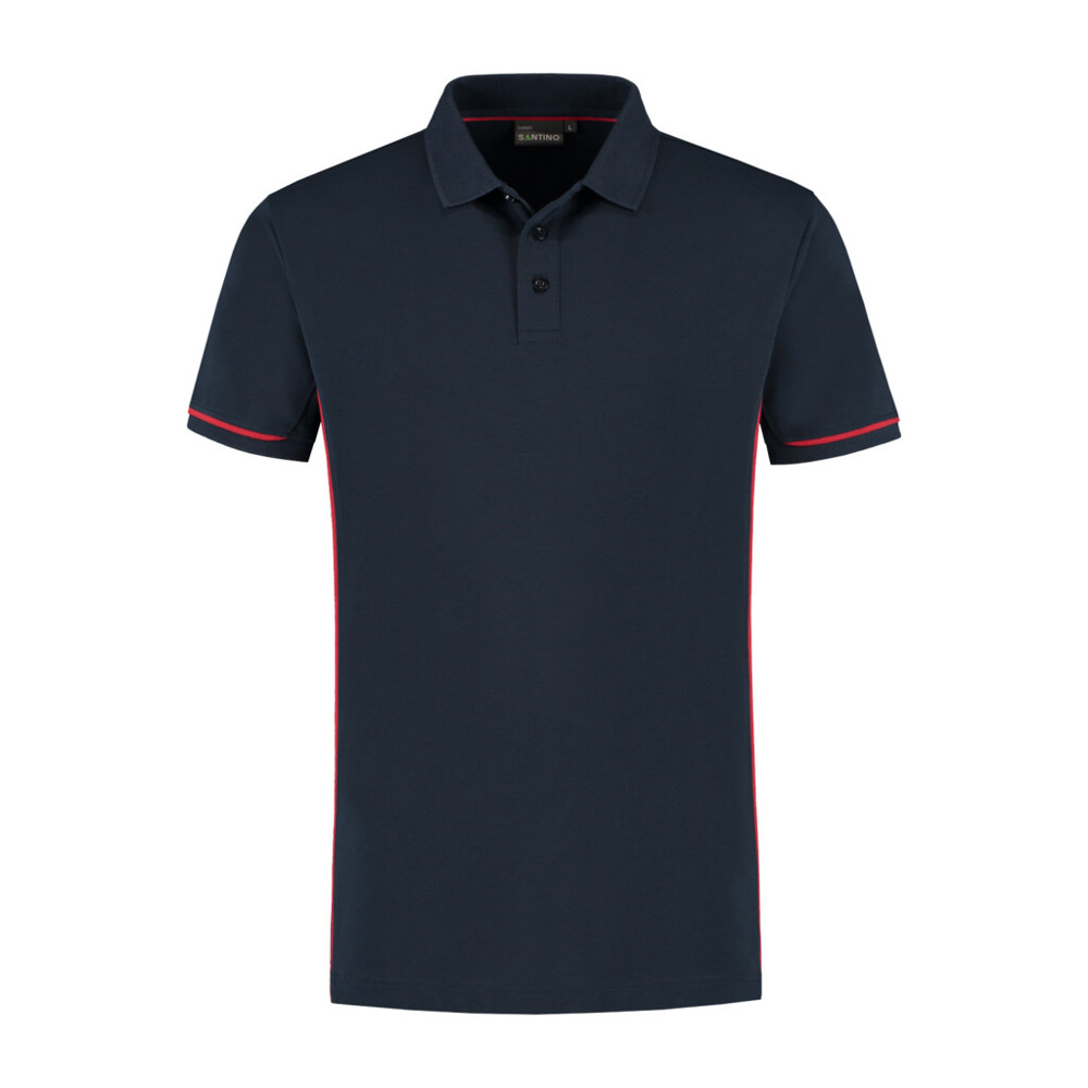 Santino Poloshirt Carsen - Real Navy / Red