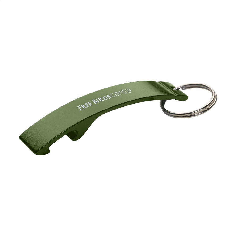 Alu Opener sleutelhanger - groen
