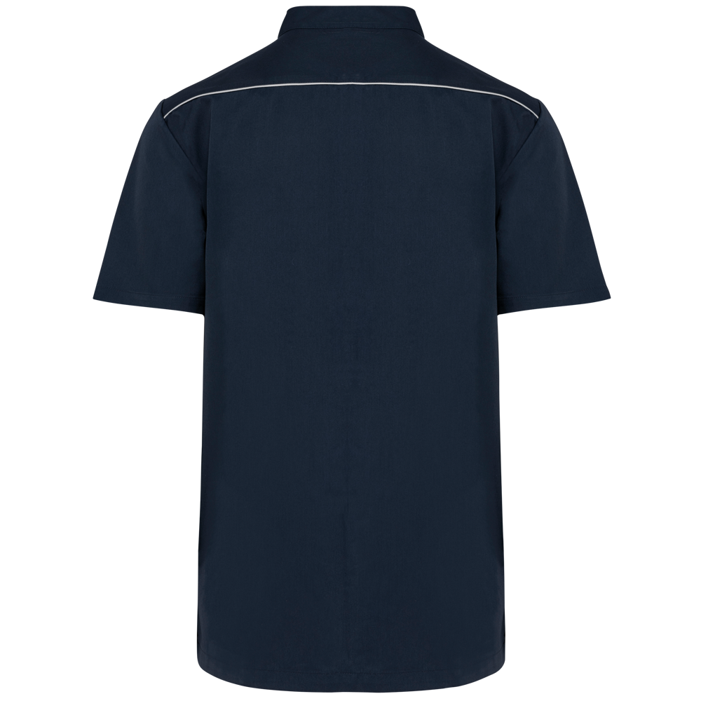 WK505C - Herenoverhemd in polykatoen met drukknopen