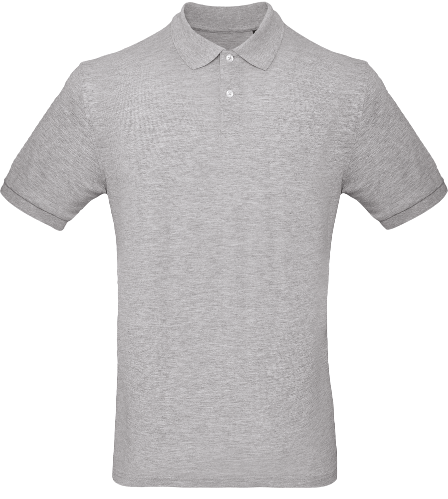 - Men's organic polo shirt - Heather Grey