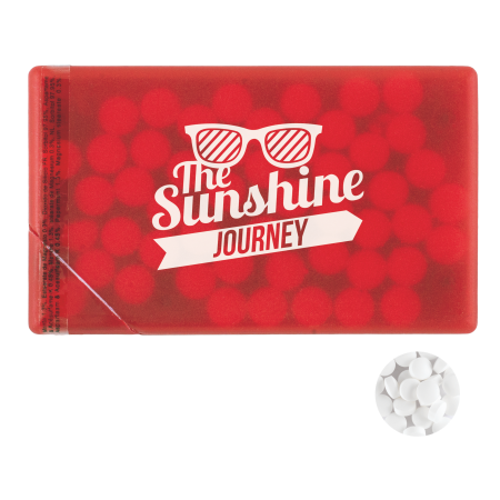 Creditcard mintdispenser - Rood