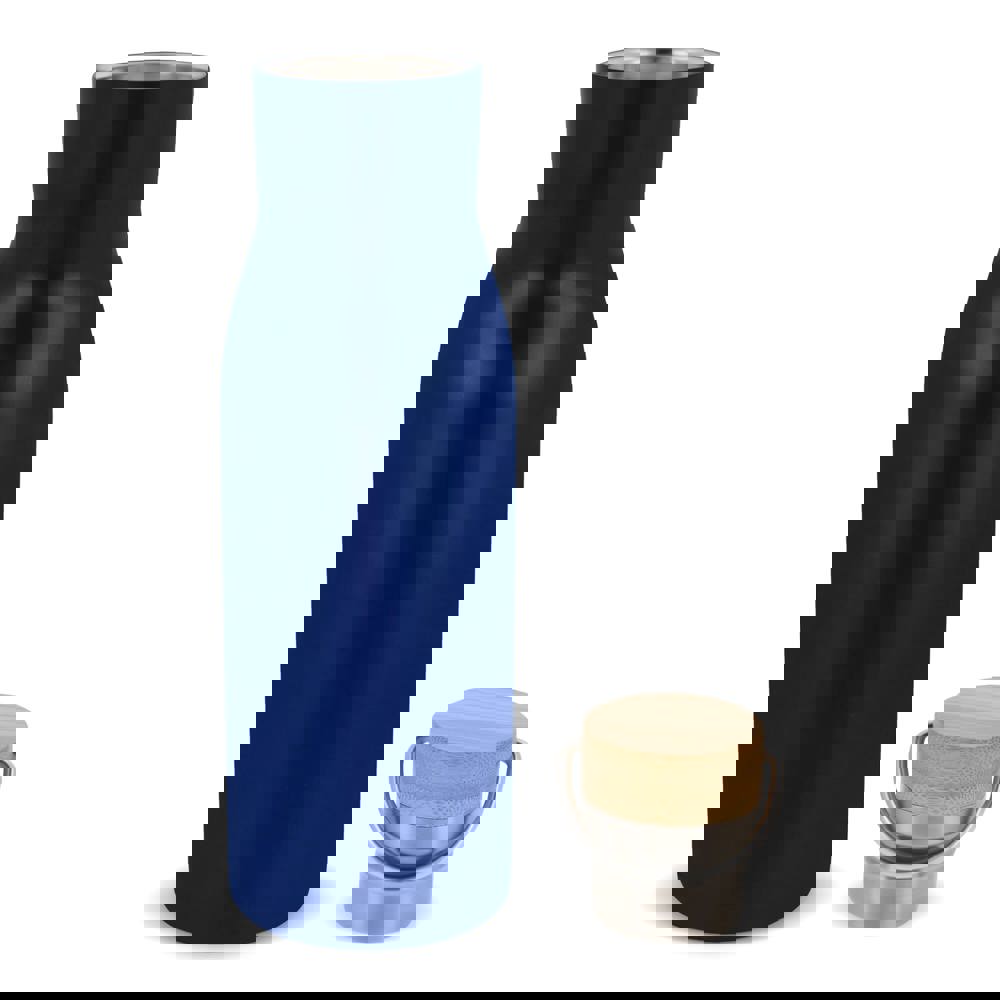 Thermo fles met bamboe deksel 500ml