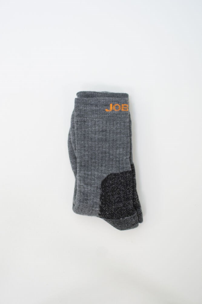Jobman - 9598 Merino Sock Heavy Donkergrijs/Zwart 46
