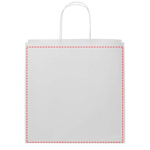 Papieren tas 120 g/m2 gemaakt van kraftpapier met gedraaide handgrepen - 31 x 12 x 31 cm