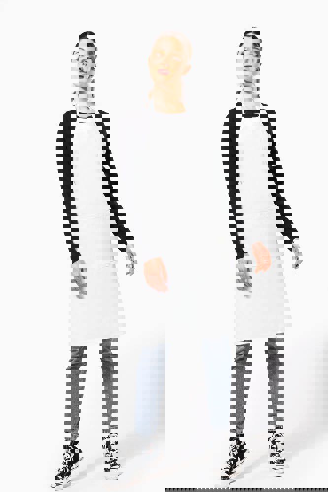 K8010 - Schort van polykatoen wasbaar op hoge temperatuur