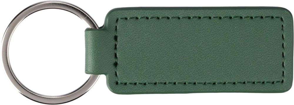 Appel leren en PU sleutelhanger Sabrina - groen