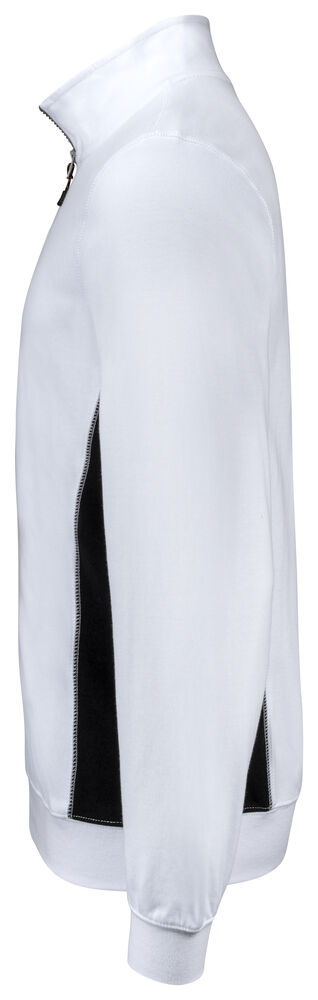 Jobman - 5401 Halfzip Sweatshirt Wit/Zwart XL