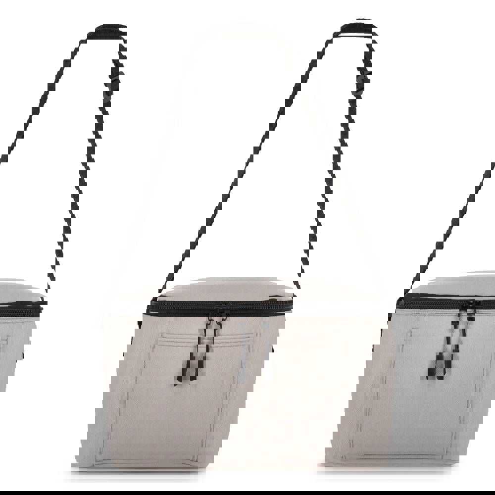 600D gerecycled PET koeltas voor 6 blikjes 25 x 14.5 x 15.5 cm 5 L