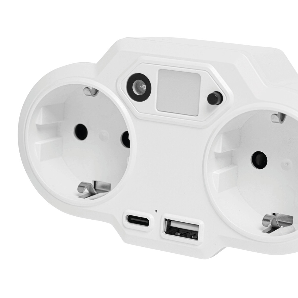 ENDLESS POWER NIGHT - USB-adapterstekker voeding met nachtlampje