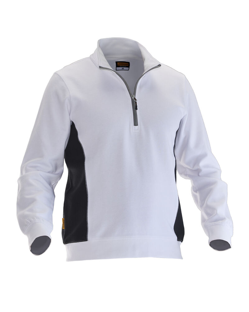 Jobman - 5401 Halfzip Sweatshirt Zwart/HV Geel XL