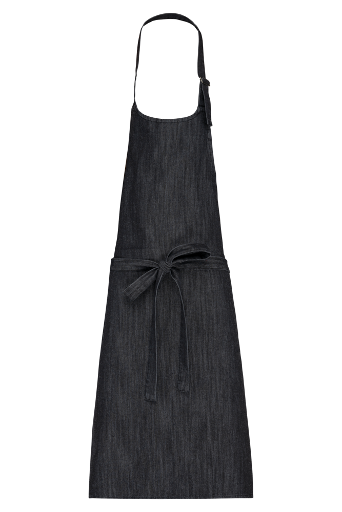 K8000 - Schort van polykatoen zonder zak - Black Denim