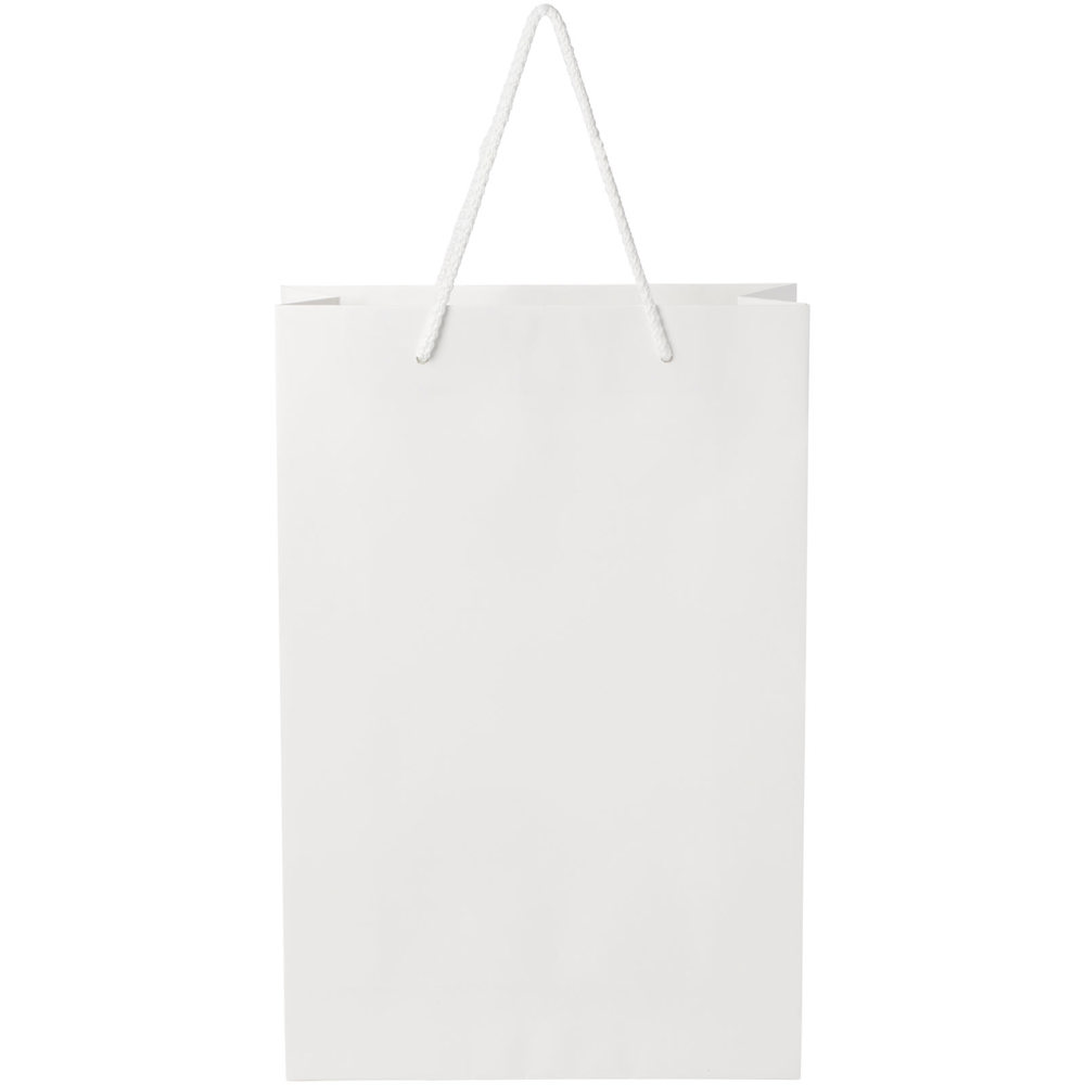 Handgemaakte 170 g/m2 integra papieren tas met PP woven handgrepen - 24 x 9 x 36 cm