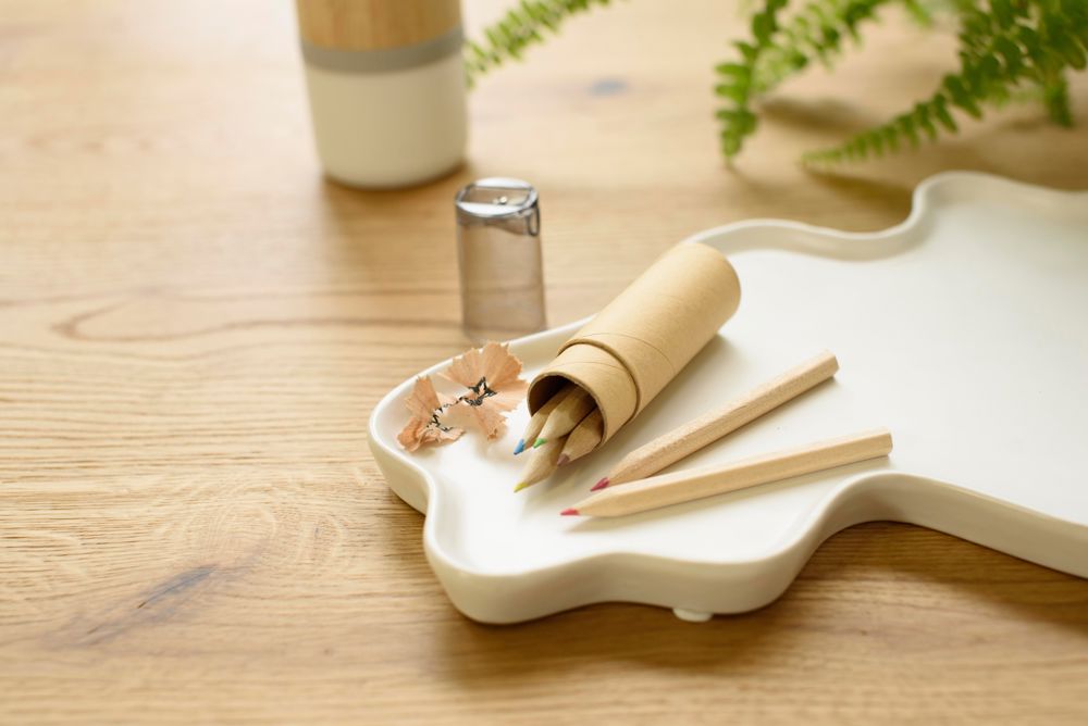 ABS en kartonnen koker met potloden Libbie Original