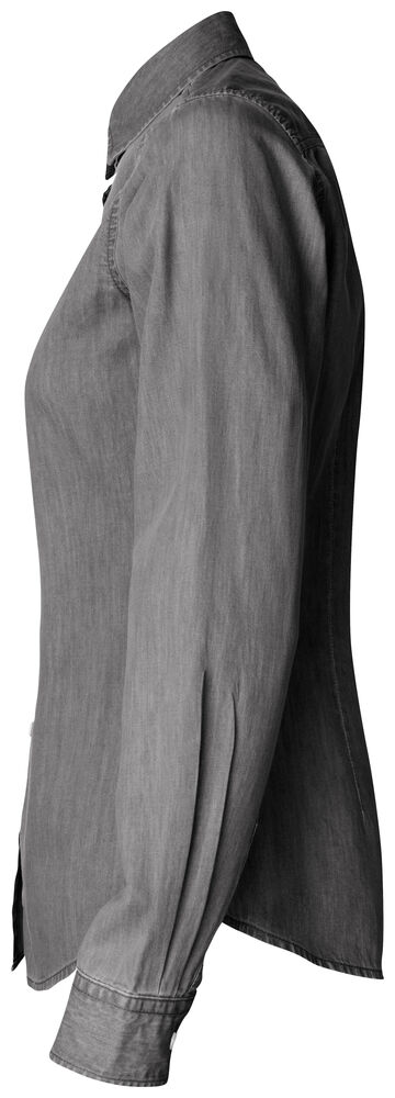 Cutter & Buck - Ellensburg Denim Shirt Dames Demin Grijs M