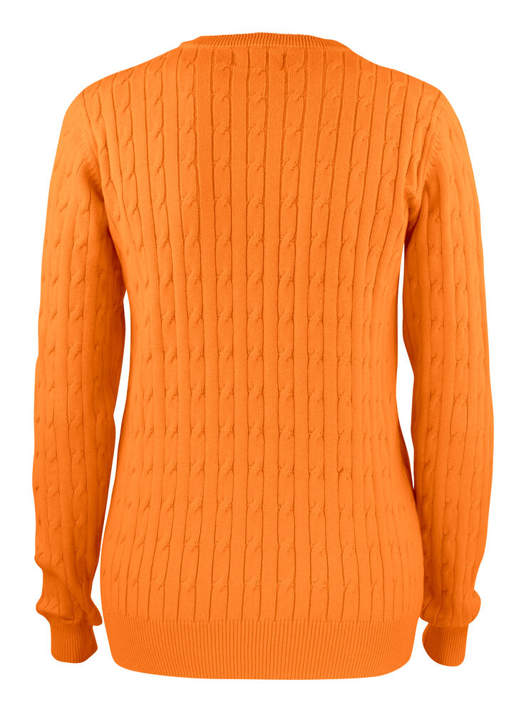 Cutter & Buck - Blakely Knitted Sweater Dames Helder Oranje XS