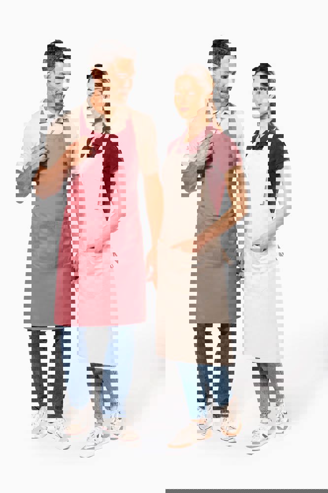 K885CC - Katoenen schort met zak