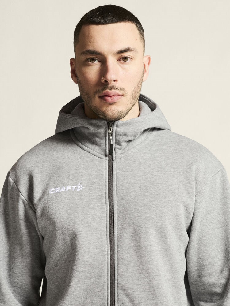 Craft - Community 2.0 Logo FZ Hoodie M Grey melange XXL