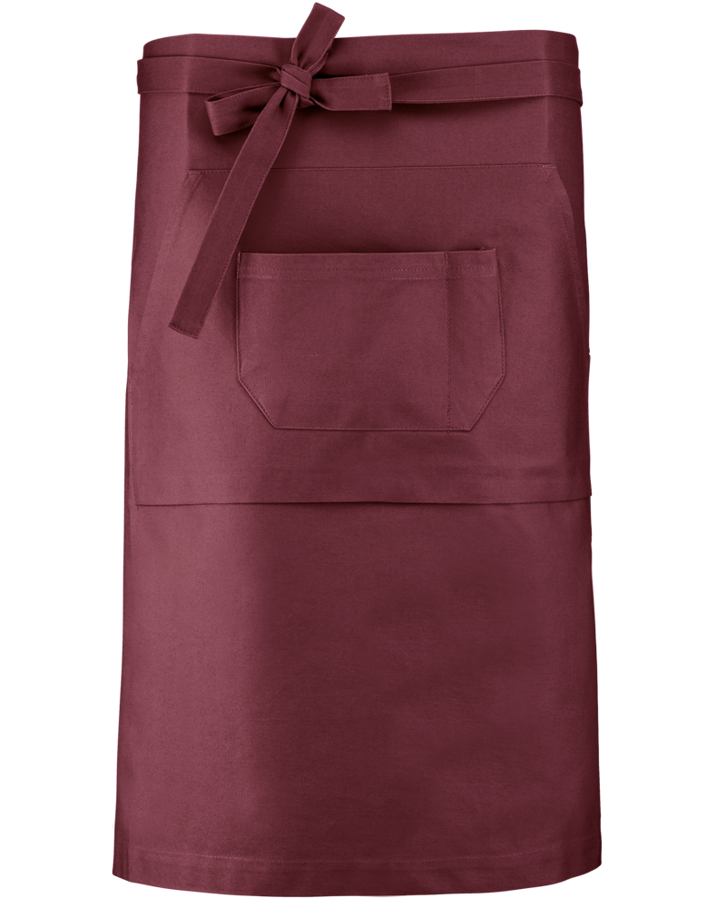 K887 - Katoenen lang schort - Wine
