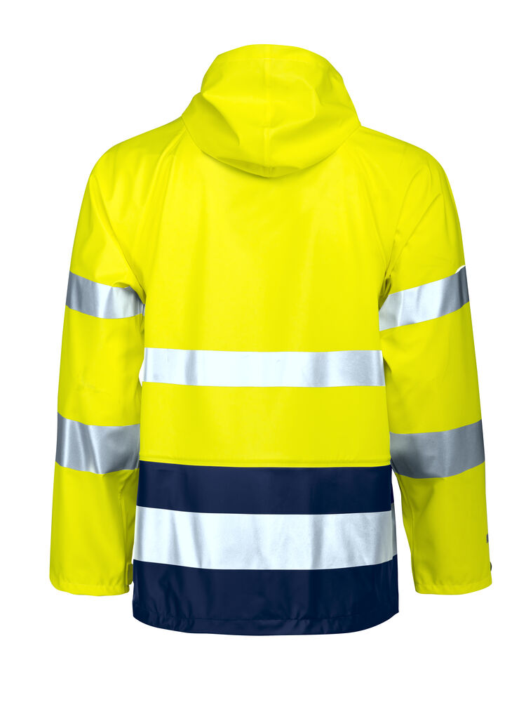 Jobman - 1566 Hi-Vis Raincoat Geel/Navy XL