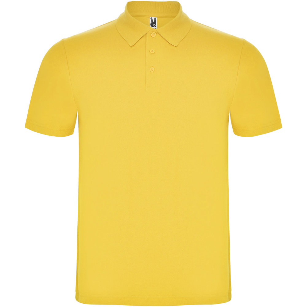 Austral unisex polo met korte mouwen - geel