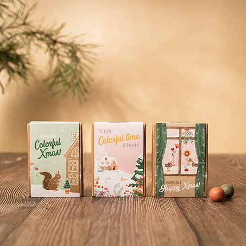 Giftbox mini - 4 stuks - Kerst Thema