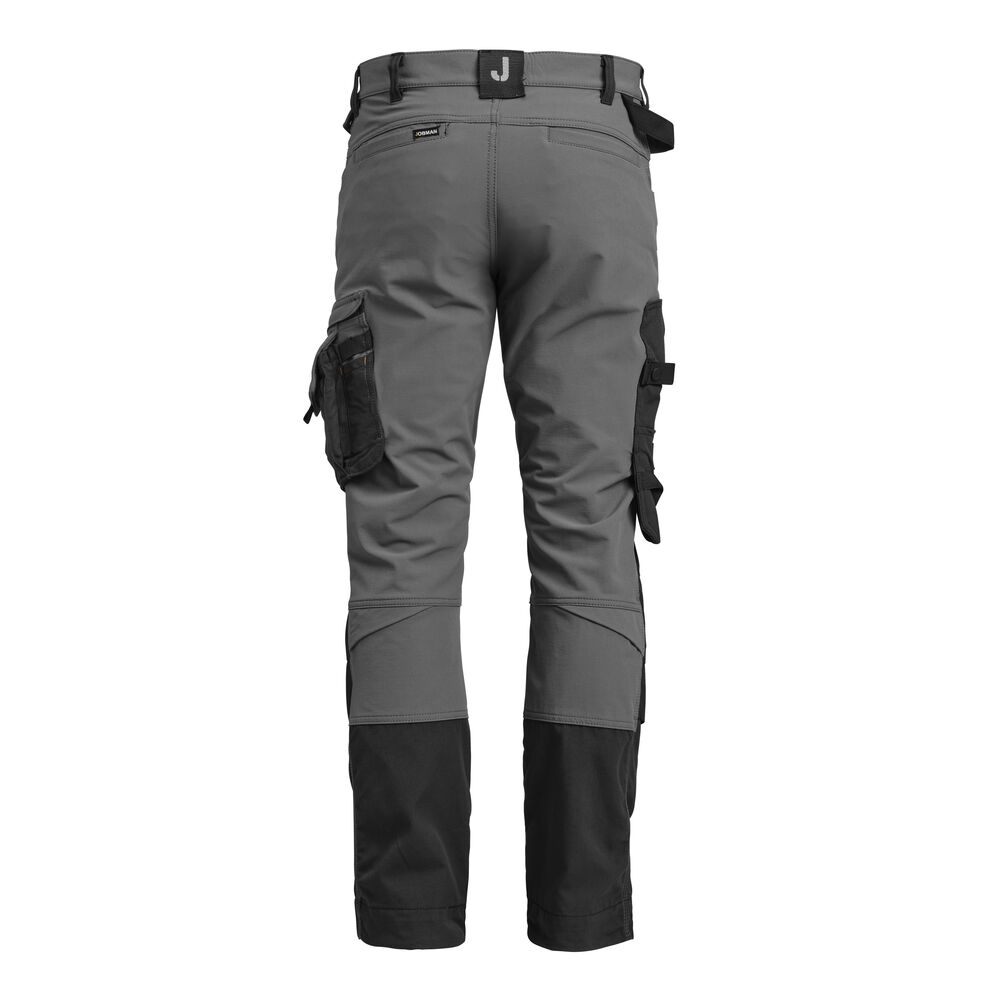 Jobman - 2391 Craftsman Trousers Stretch Donkergrijs/Zwart 116