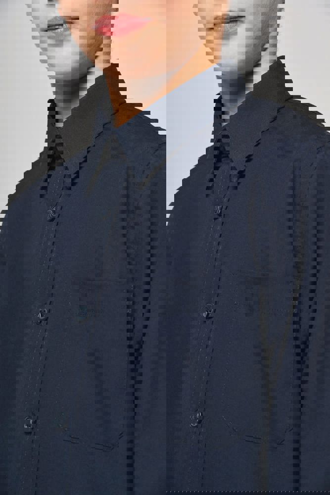 K521 - Kinder poplin overhemd lange mouwen