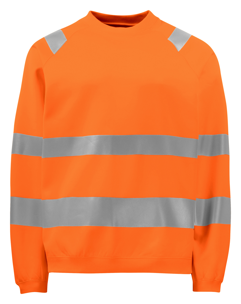 6106 SIGNALISATIESWEATER RONDE HALS EN ISO 20471 KLASSE 3 - oranje