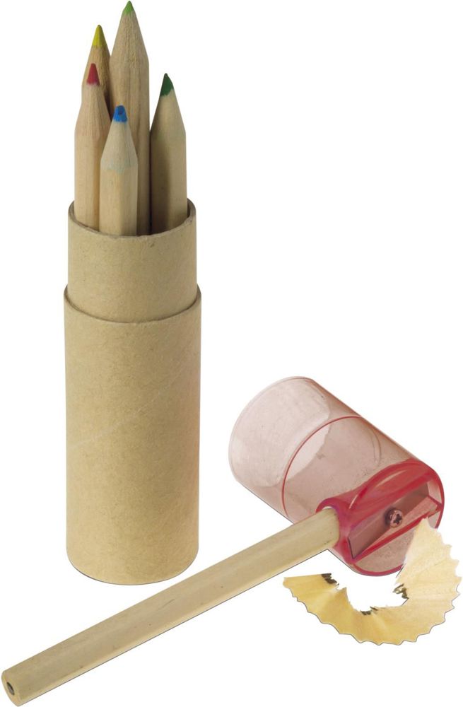 ABS en kartonnen koker met potloden Libbie Original