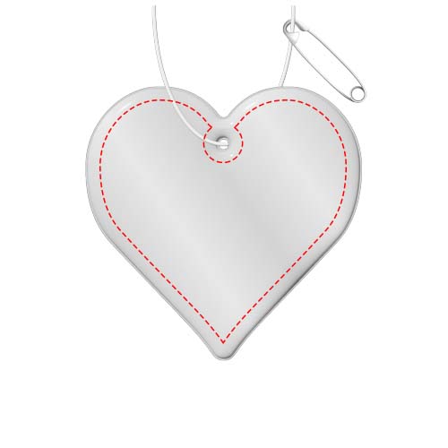 RFX™ H-09 reflecterende pvc hanger met hart