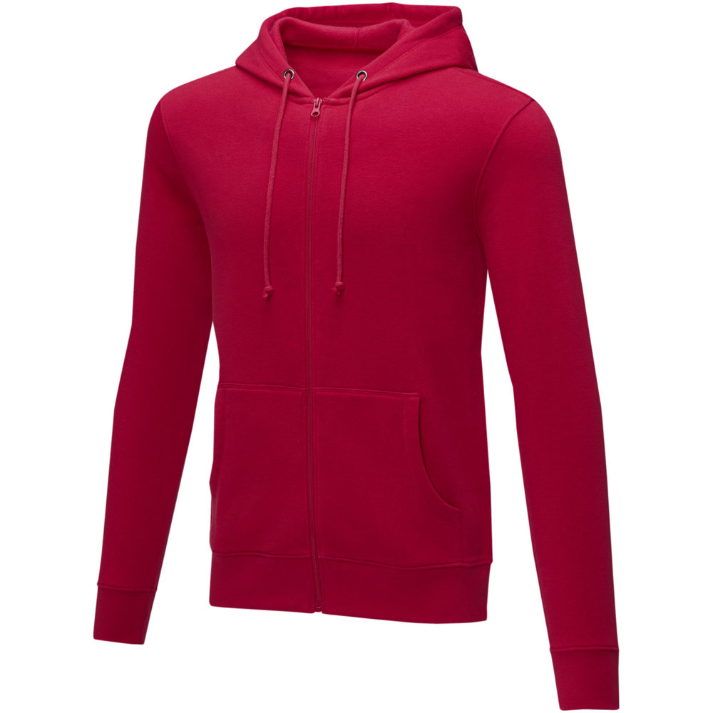 Charon heren hoodie met ritssluiting - rood