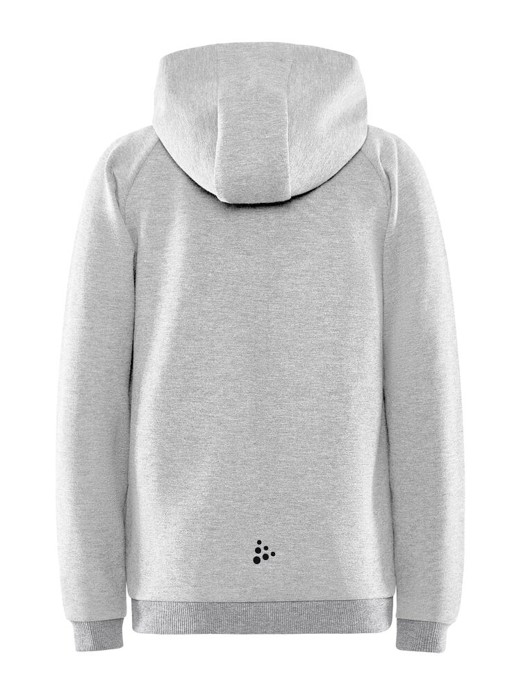 Craft - CORE Soul Full Zip Hood Jr Grey Melange 134/140