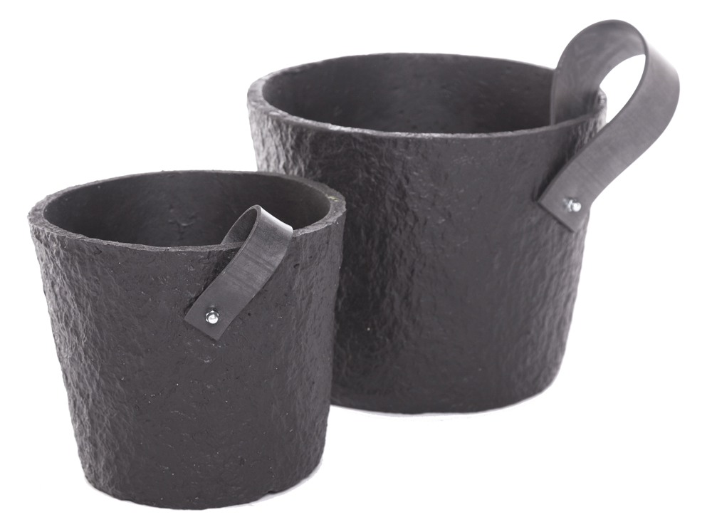 RESCUED - The Paper pot - set van 2 - van oud papier