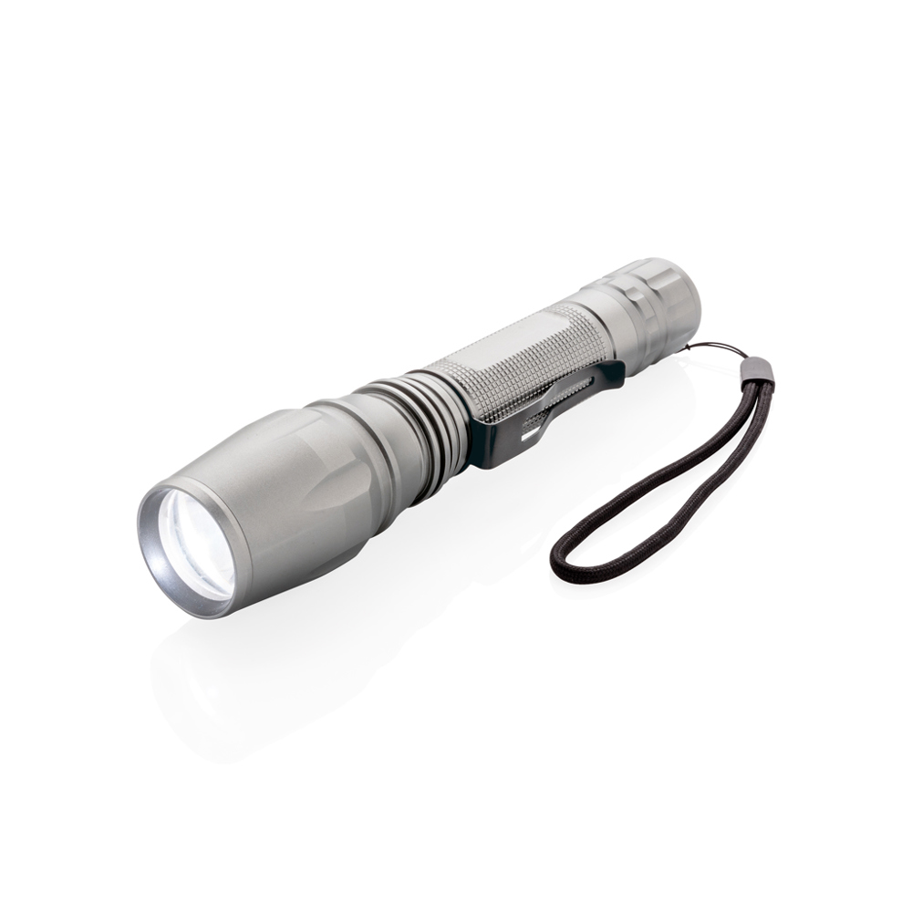 10W CREE zaklamp - grijs, zwart (± PMS 402/ ± PMS Black)