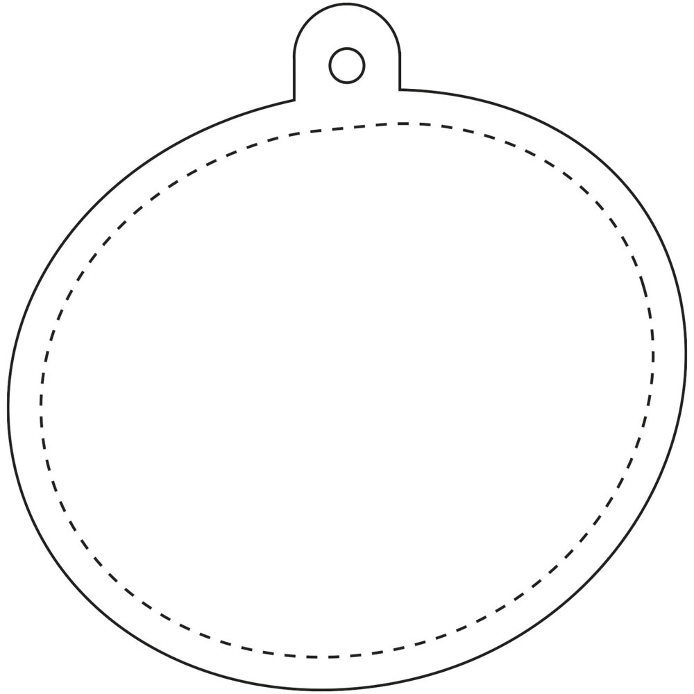 RFX™ H-09 ovale reflecterende TPU hanger