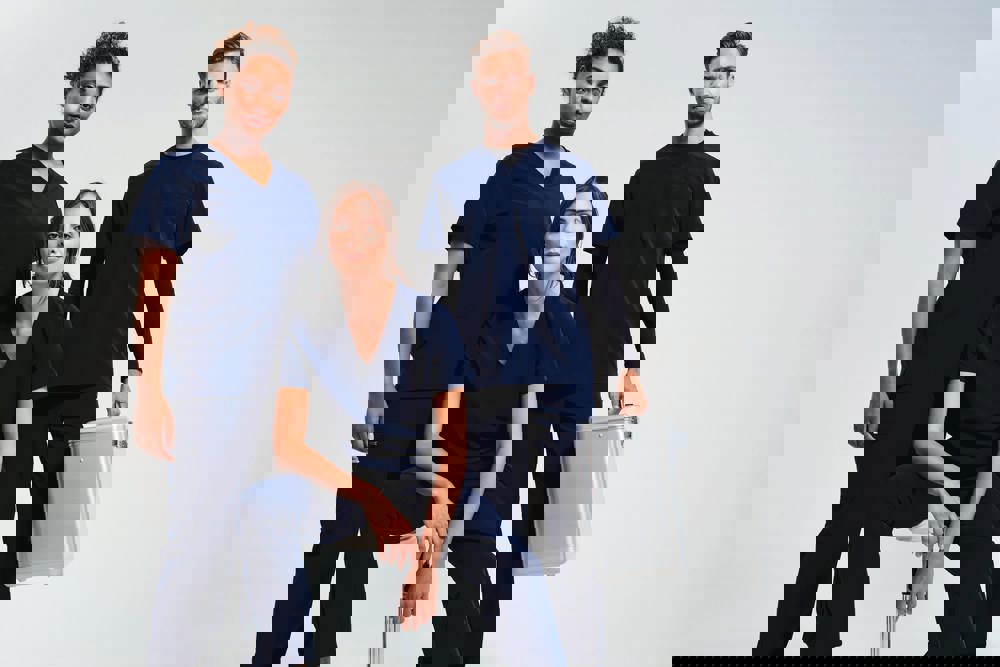 NN200 - Stretch tuniek met korte mouwen voor heren