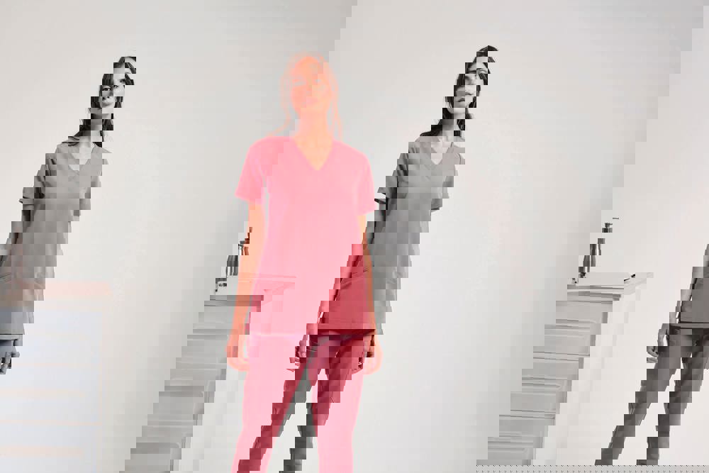 NN310 - Stretch tuniek met korte mouwen voor dames