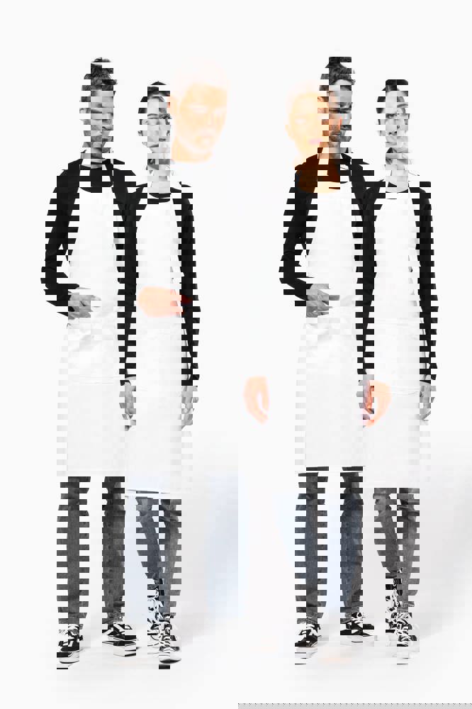 K8010 - Schort van polykatoen wasbaar op hoge temperatuur